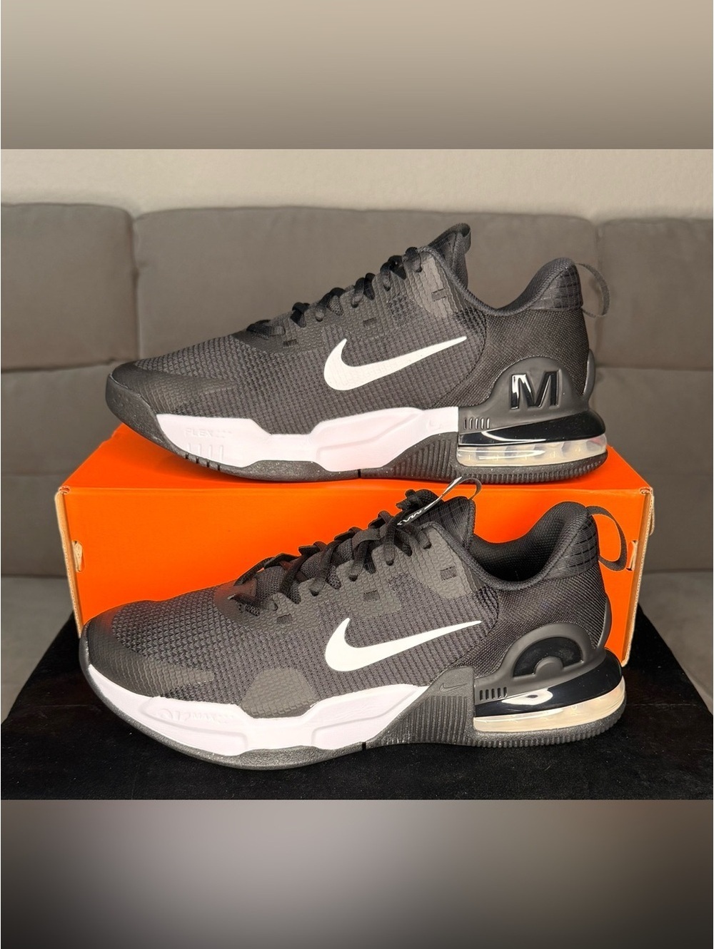 Nike Air Max Alpha Trainer 5 Shoes Black White Men’s Size 11 DM0829-001 (157)